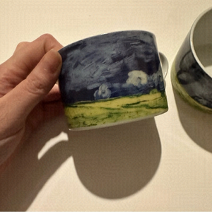 Vincent Van Gogh Landscape The Art of Dining Top Choice Set of 2 Drinking Cups